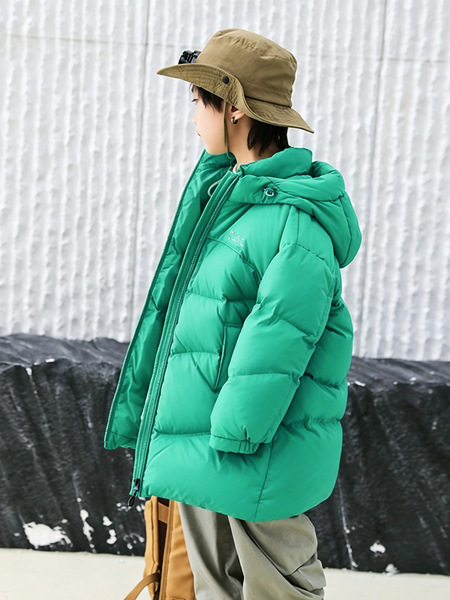 Winter velvet children's down jacket for boys
