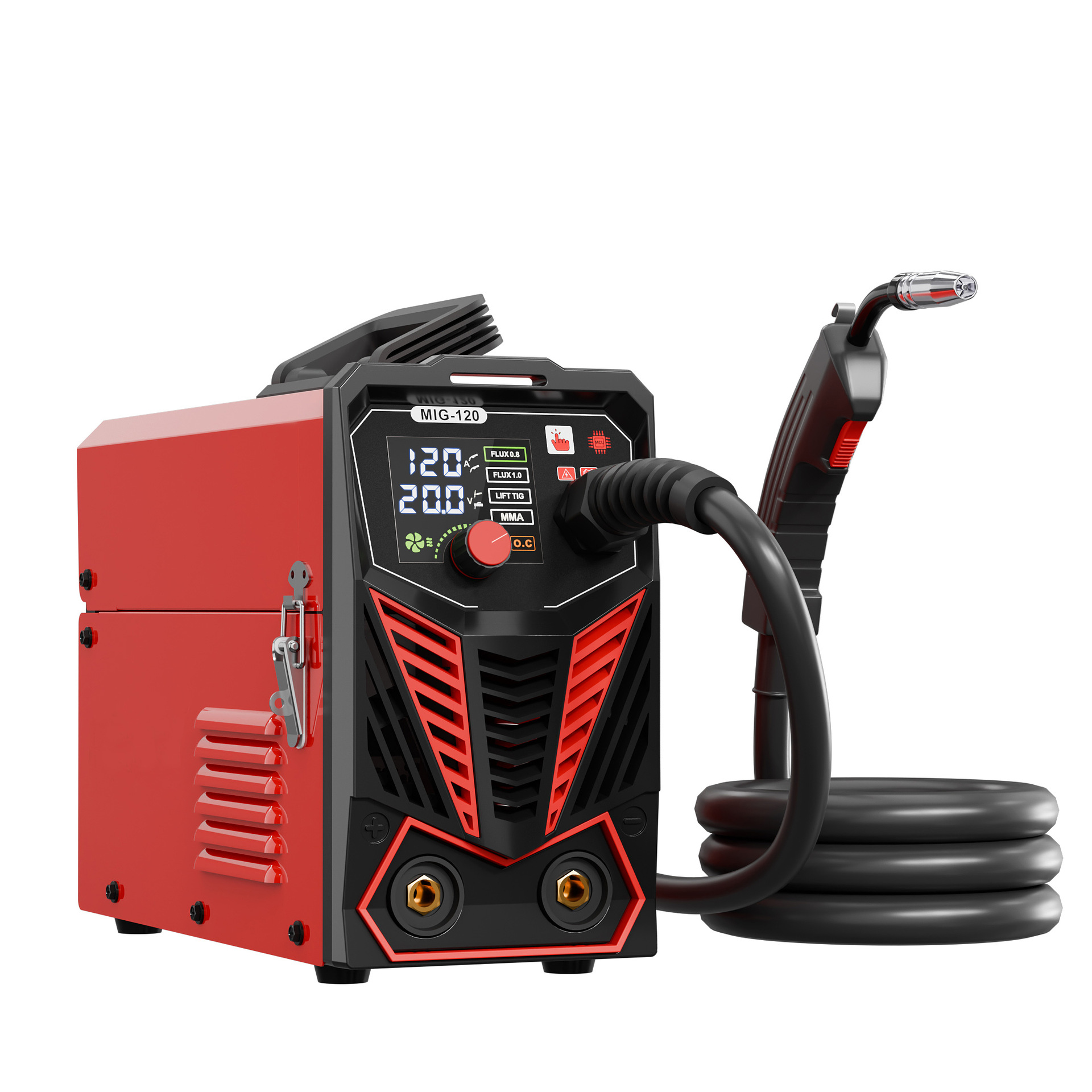 无气二保两用焊机MIG-120氩弧焊三合一气保焊便携电焊机