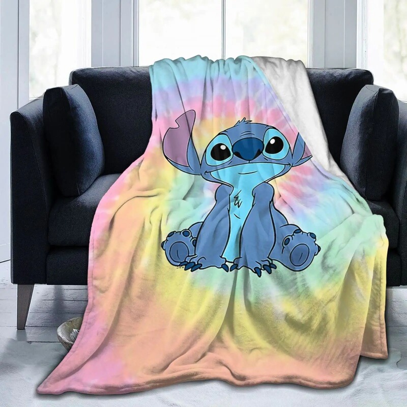 Stitchアニメ毛布超柔らかいフランネル毛布スティッチ子供用毛布3dプリントカスタマイズ模様|undefined