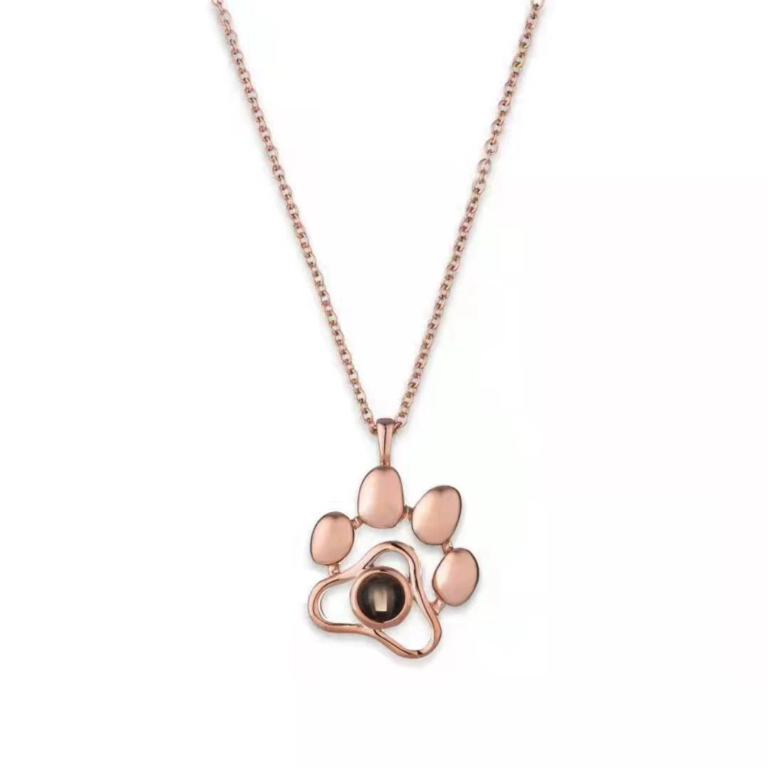Проекция памяти Любви Douyin 100 языков, ожерелье «Я тебя люблю», женское ожерелье крест-под爆炸