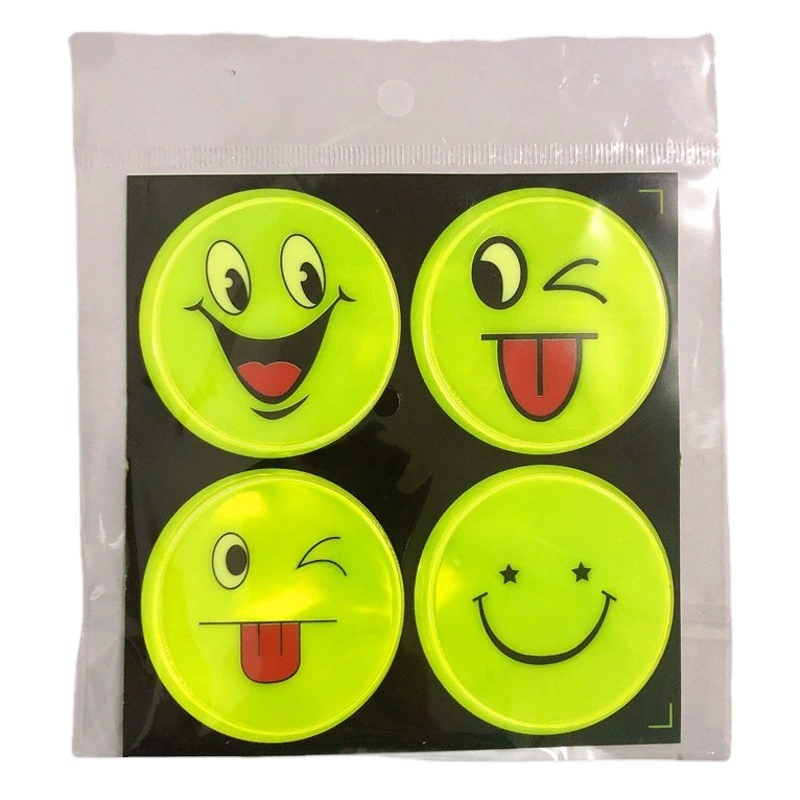 В наличии светоотражающие наклейки для лица студенческие школьные наклейки велосипедные светоотражающие наклейки на кузов автомобиля светоотражающие предупреждающие наклейки