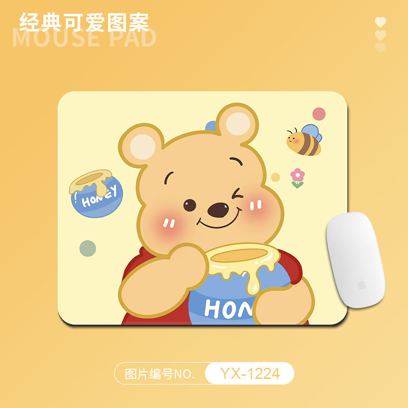 卡通鼠标垫家用办公桌面垫小号男女生可爱护腕锁边桌垫学生书桌垫|undefined
