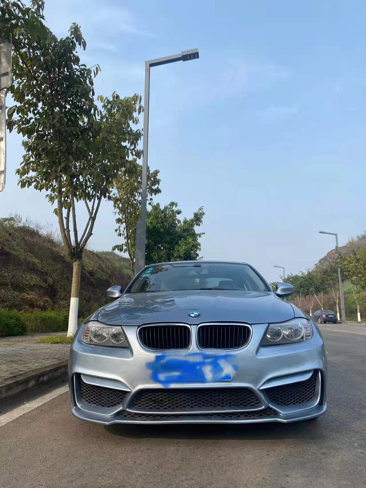 Suitable for 05-12 Bmw E90 Modified M4 Body Kit 3 Series M3 Front Bumper Rear Bumper Set Tail Throat