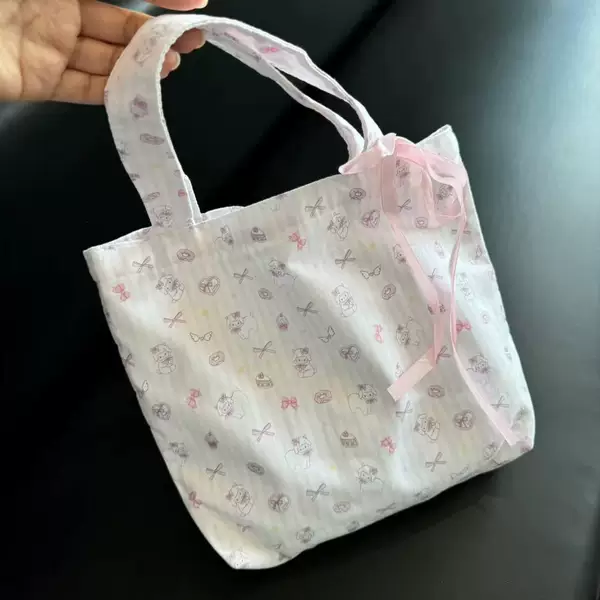 Canvas Tote Girl Cloth Bag Cartoon Large Capacity Handbag Manufacturer Wholesale Ins Style Casual Shoulder Bag Cloth Bag
