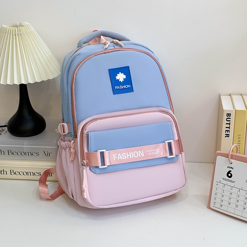 Nueva mochila de gran capacidad para mujer, color de contraste japonés, marca de marea ligera, mochila escolar para estudiantes universitarios, bolsa de viaje de ocio, bolsa para computadora para hombres