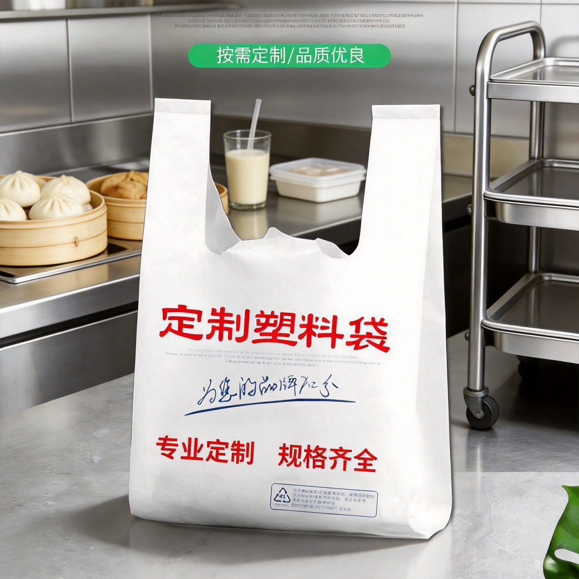 背心袋外卖打包早点餐饮手提款塑料袋结实耐用准时发货