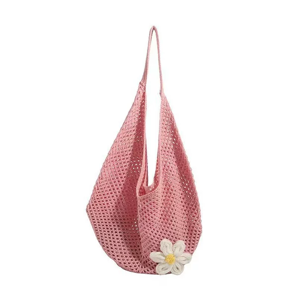 Large Capacity Tote Bag Woven Bag Summer Shoulder Bag Women's Handmade Woven Bag New Holiday Beach Bag