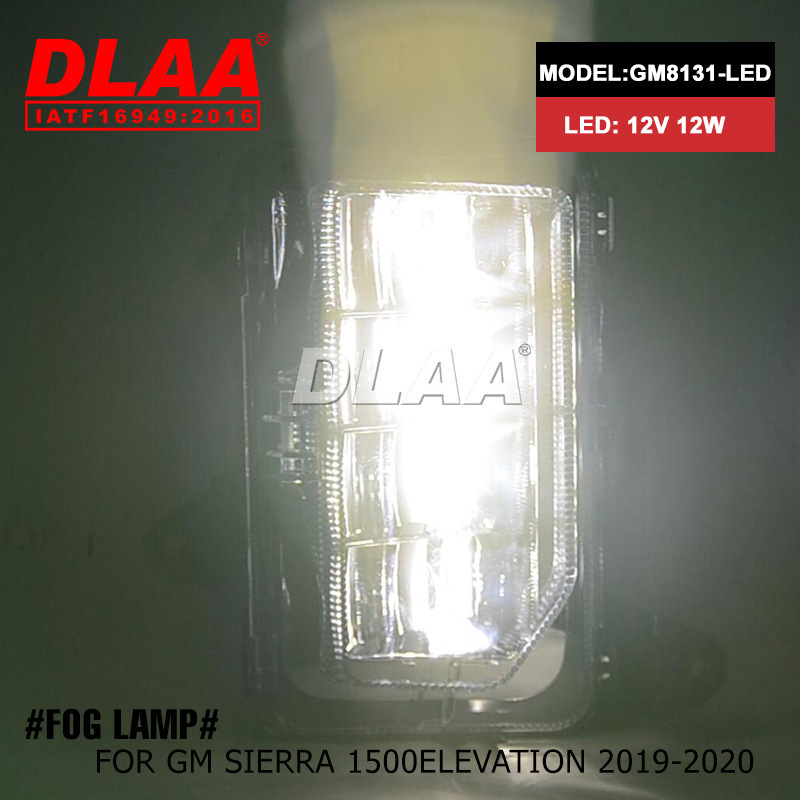 Aplicable a Jim West GMC Sierra 1500 lámpara diurna LED lámpara de niebla faro 2019 ~ 2020