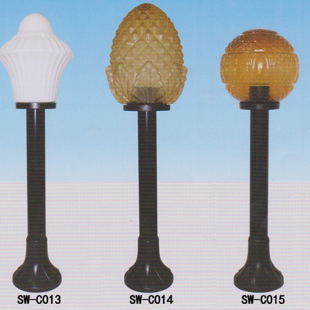 공장 직접 잔디 전등 버섯 모양의 공원 풍경 조명 PC 아크릴 투명 스프레이 페인트