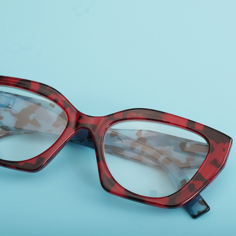 Cross-border exclusive for Europe and the United States INS style leopard print bag flower box reading glasses women's trendy personalized large box reading glasses women Cross-border exclusive for Europe and the United States INS style leopard print bag flower box reading glasses women's trendy personalized large box reading glasses women