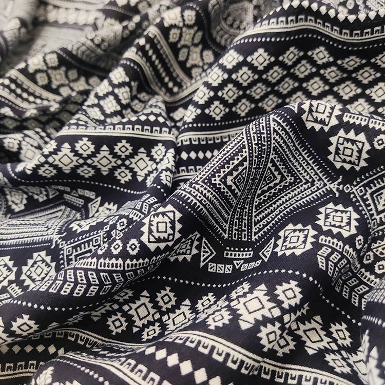 Impresión digital común 100% rayon estilo de playa hawaiano tela impresa de rayon