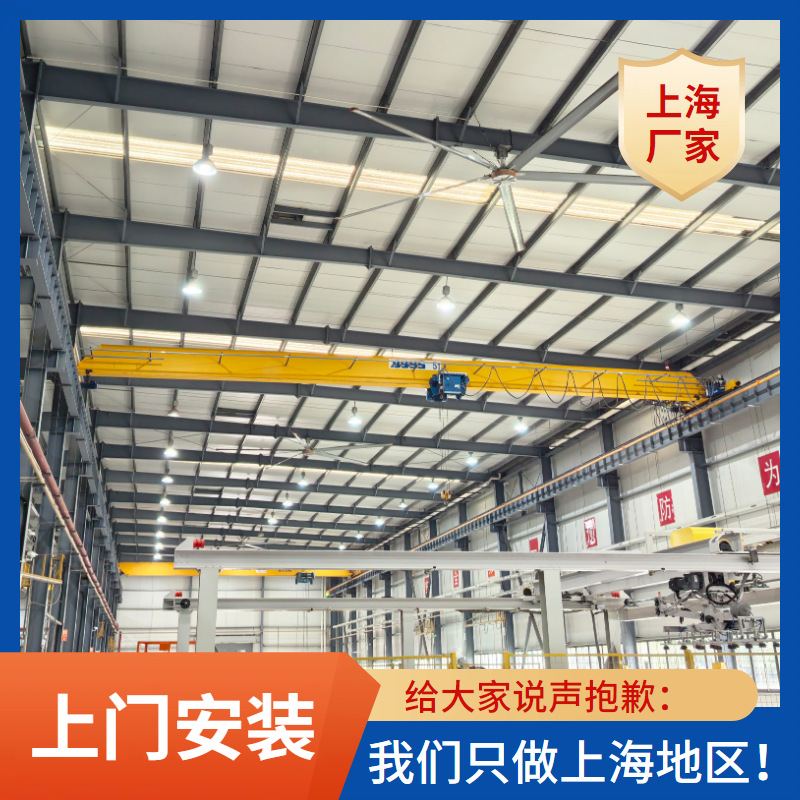 五吨单梁起重机 上海5吨行车 LD型夸度十米欧式变频行吊 天航厂家