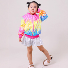 2025新款女童亮片夹克外套儿童洋气可爱秋冬女上衣童装跨境外贸