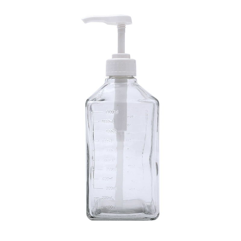 Plastic glass capacious syrup, container for commercial use