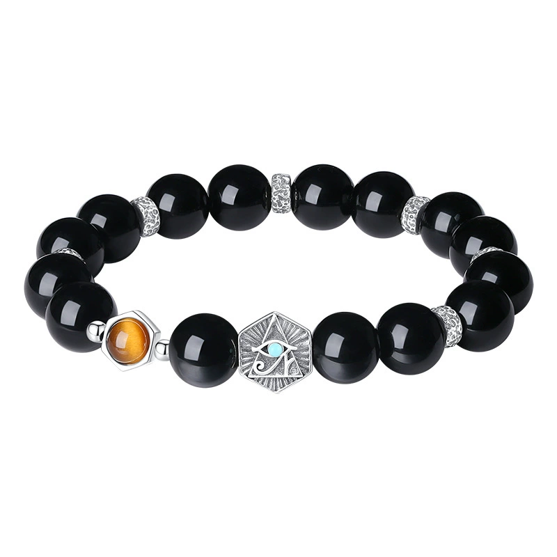 Beaded bracelet, retro trend bead bracelet for St. Valentine's Day, silver 925 sample, Birthday gift