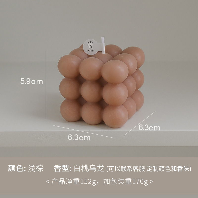 Adornos de fragancias de alta gama, recuerdos creativos, regalos personalizados transfronterizos, velas aromáticas cúbicas hechas a mano