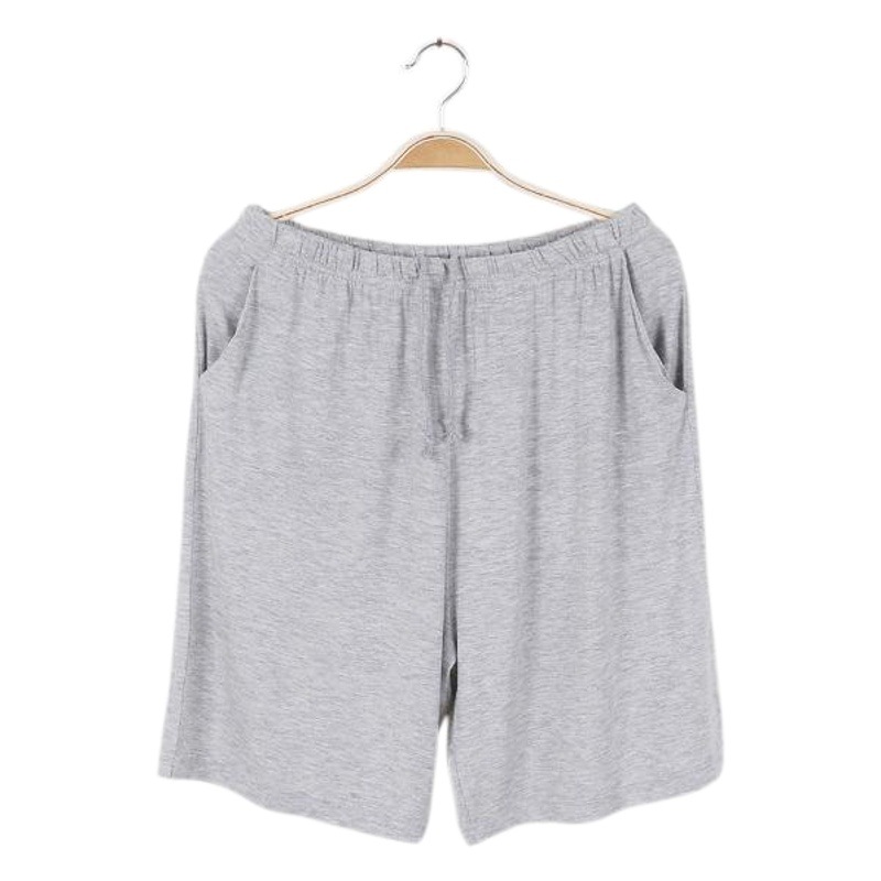 Verano más tamaño modal de los hombres pantalones de pijama de Casa delgada deportes casuales pantalones de pijama cortos de los hombres extra gordos pantalones cortos de fibra de bambú