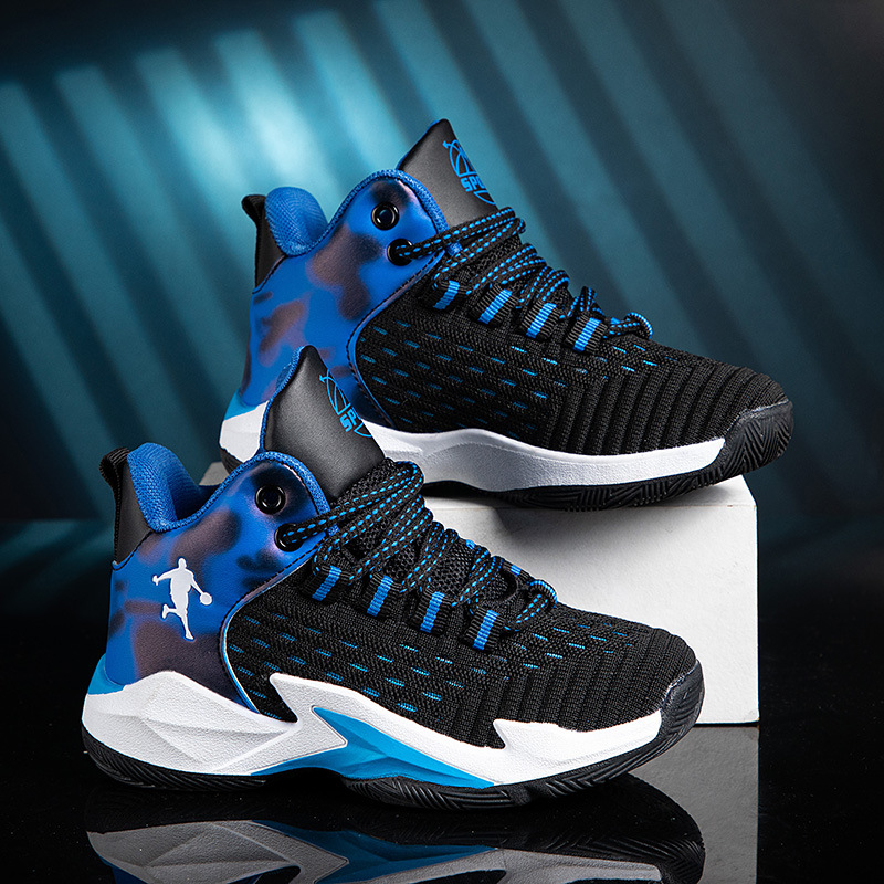 Boys Basketball Shoes Breathable 2025 Spring New Kidsren's Sports Shoes Soft Sole Non-Slip Running Shoes for Middle-Aged and Older Boys