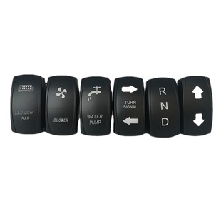24V car boat switch modified up and down arrow yacht three-speed self-locking RND white light forward and backward