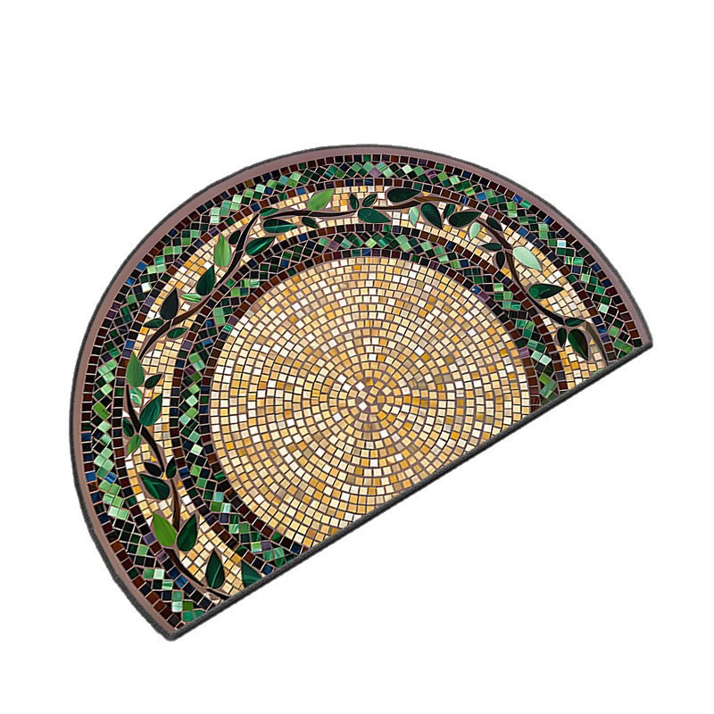 Transfronterizos TEMU retro alfombra americana puerta de entrada inodoro resistente a la suciedad y alfombra de desgaste fácil de cuidar