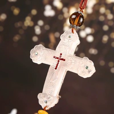 Car hanging – crystal cross car