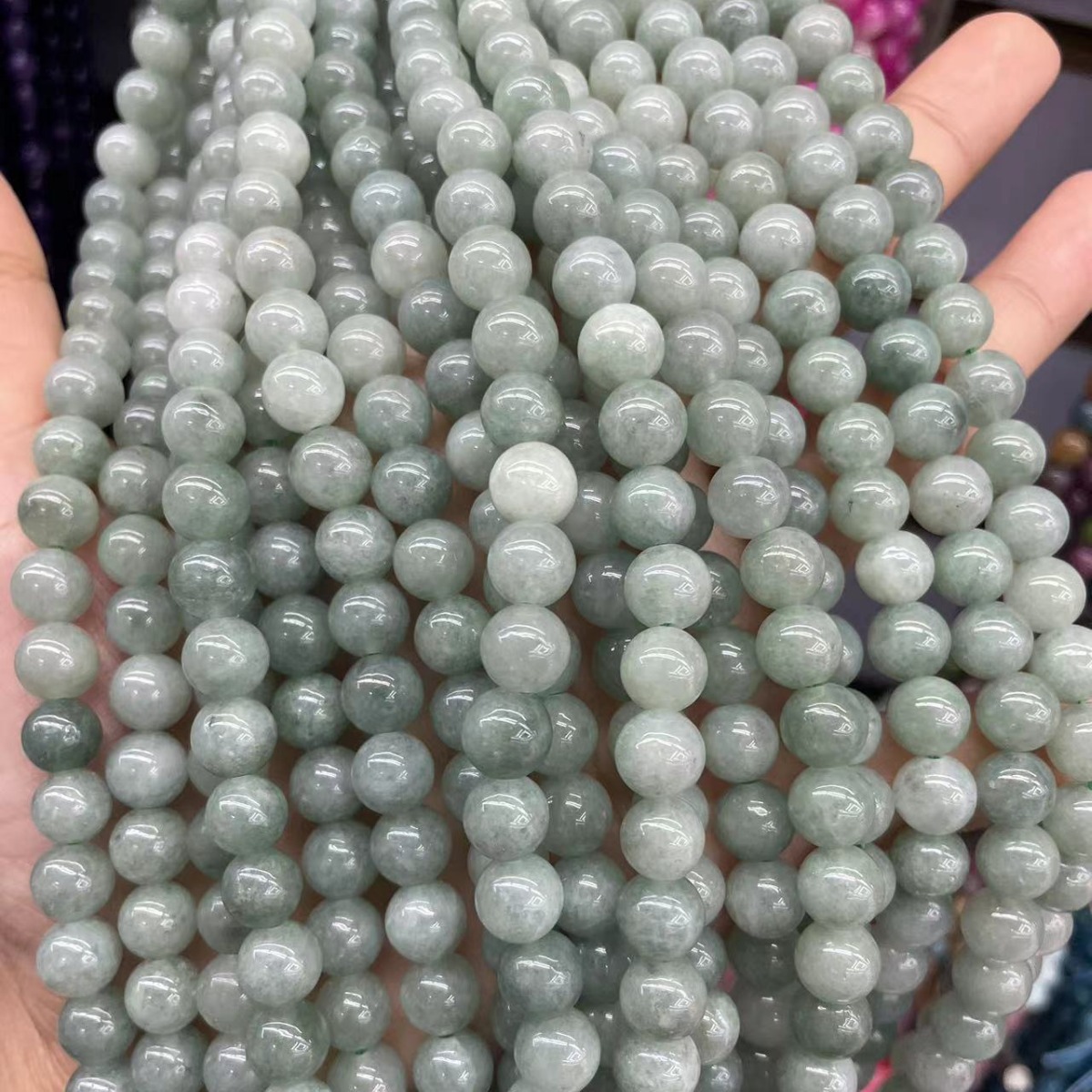 天然石玉髓散珠圓珠 DIY飾品配件 廠家直銷 直播貨源 量大優惠