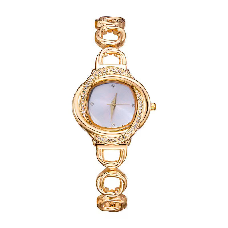 Temperamento cadena de mano reloj de mujer estudiante versión coreana simple casual punto diamante tendencia moda 2024 nuevo estilo Mori mujer