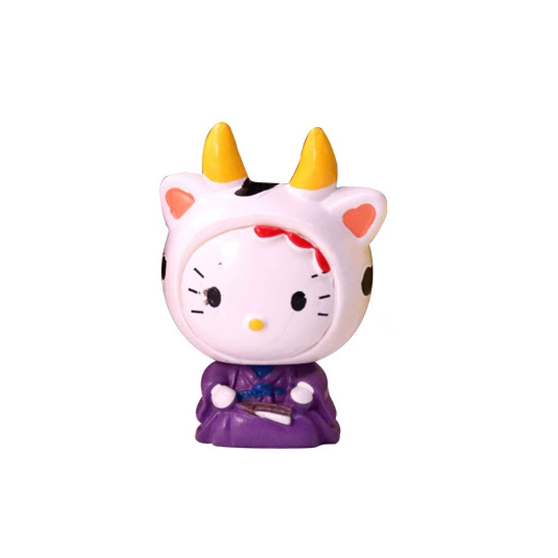 Мини-фигура Hello Kitty с аксессуарами, симпатичная коллекционная кукла, набор 4 см, мультистиль