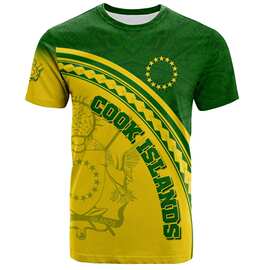 库克岛3D打印男士T恤圆领短袖休闲上衣波利尼西亚T恤街头穿超大T