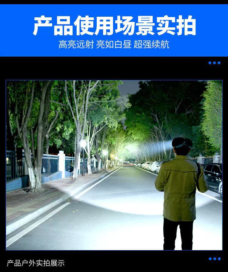 头灯可充电P90头戴式