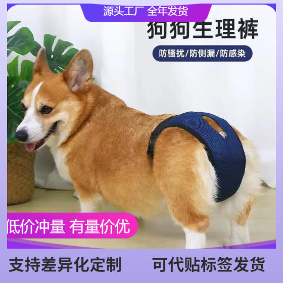Pet supplies dog physiological pants bitch menstrual pants aunt pants safety pants dog hygiene pants dog anti-harassment pants