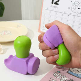 抖音pu仿真解压发泄萝卜锤网红减压玩具慢回弹捏捏乐儿童玩具