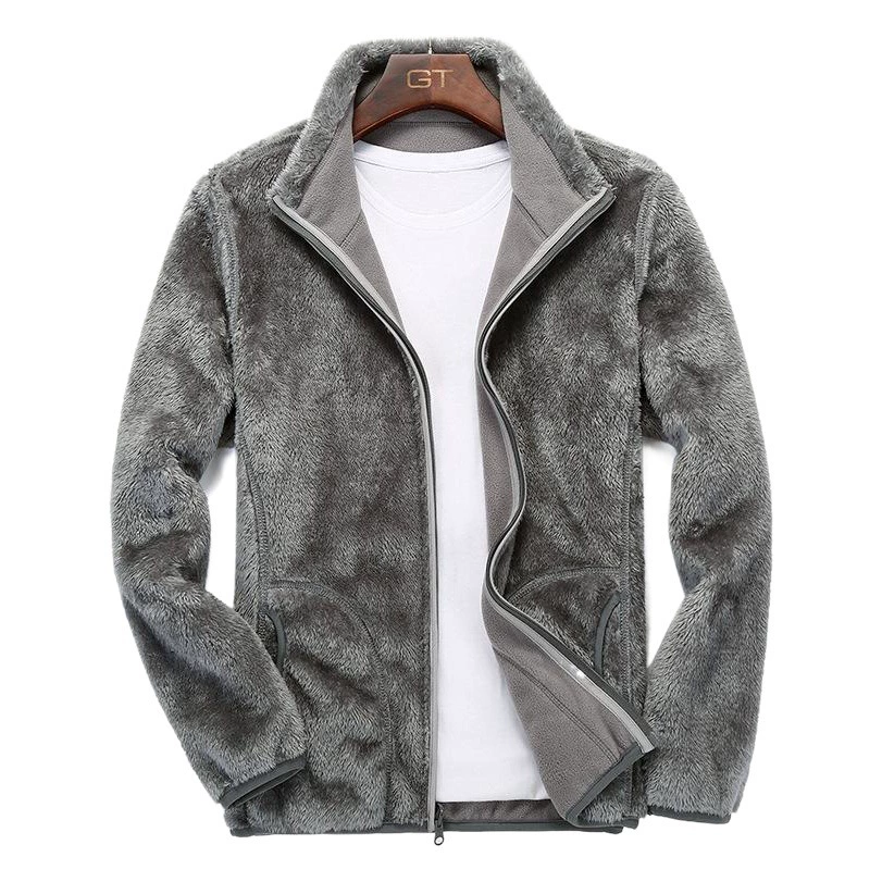 Флисовая куртка для мужчин и женщин Открытый утепленная Теплая Флисовая Куртка Коралловый флис Двусторонняя одежда Осенне-зимняя куртка пик Вкладыш