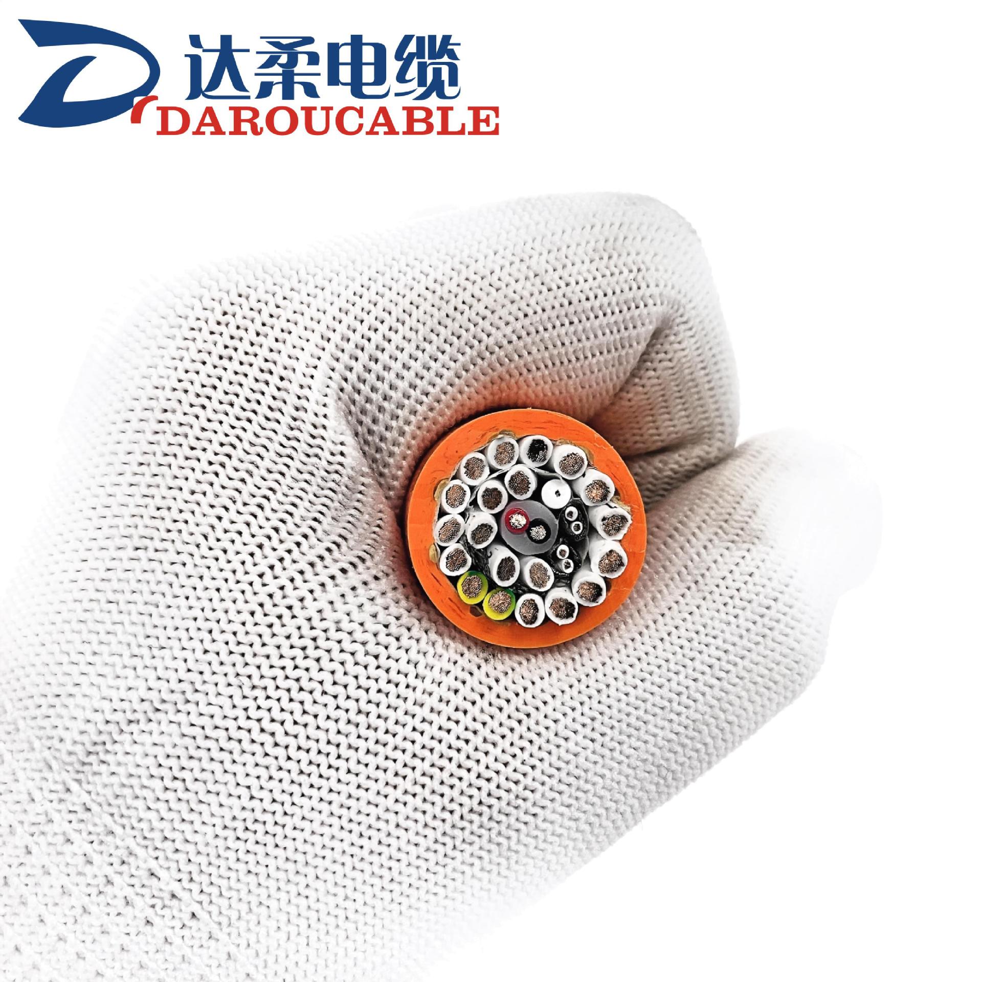 达柔供应水下机器人防海水电线PUR聚氨酯电缆耐海水腐蚀性能优良