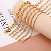 Gold and Silver BL Chain Round Cross Jewelry Chain DIY accessory chain Peripheral accessory NK chain O -chain ROLO chain