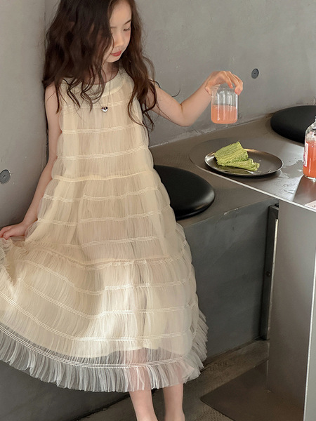 Children's summer sleevless dress sleevless
