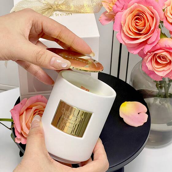 Ceramic Version Dear lrean Unique Irene Essential Oil Aromatherapy Candle Gift Box Home Bedroom Advanced Aroma genuine goods