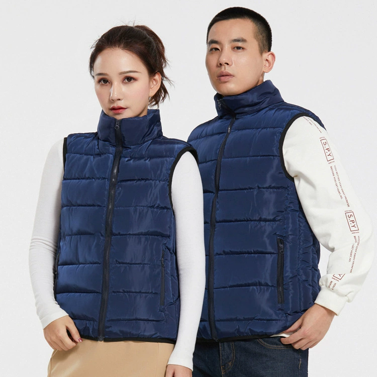 Жилет спортивный комплект рабочая одежда членство консультант хлопок жилет супермаркет официант с принтом логотипа осень-зима утолщение