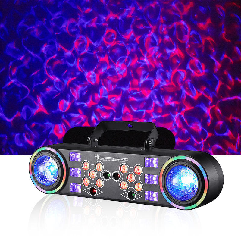 Foreign Trade Rotating Pattern Lights, Golden Strobe Lights, Led Magic Ball Laser Effect Lights for Home Party Atmosphere
