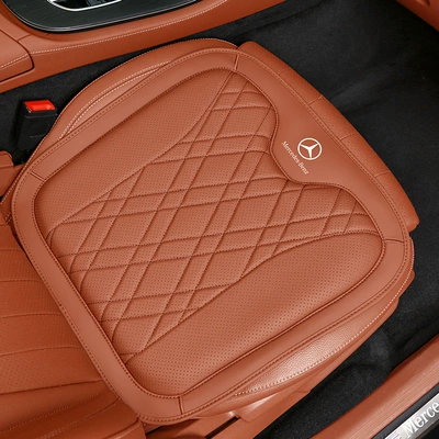 lumbar support and headrests in the — Headrest - 1-mercedes-benz-seat-cushion-ochre-brown