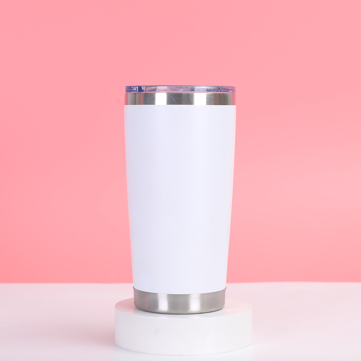 Taza de coche transfronteriza de 20oz Taza de aislamiento de refrigeración al vacío de doble capa de acero inoxidable 304