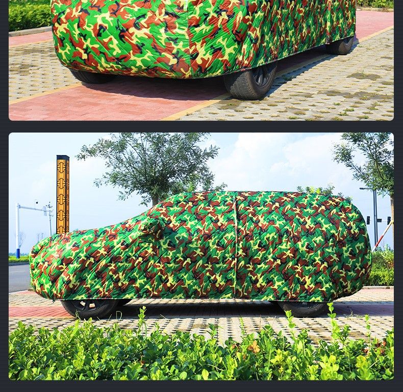 Oxford Car Cover Full Cover Anti-Hail, Sun-Proof, Snow-Proof, Quilted Style Car Cover, Thickened for Winter