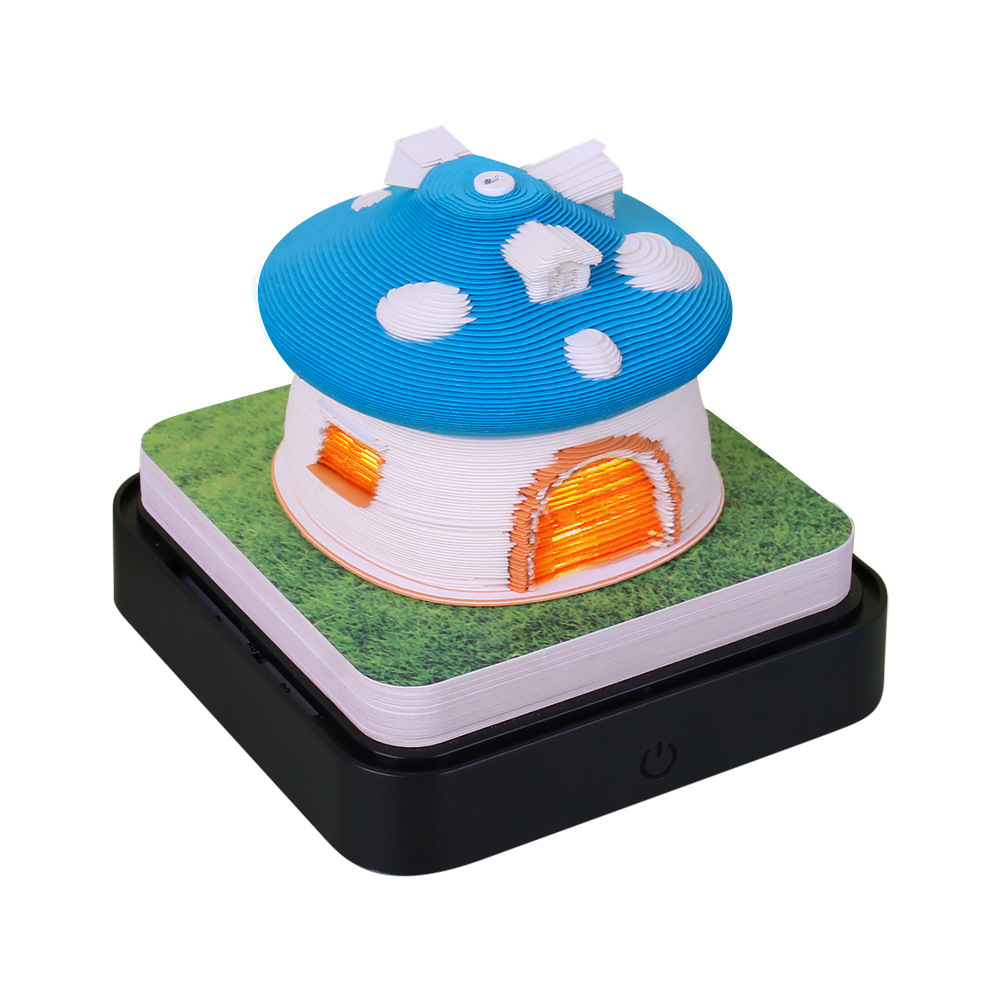 2026 nueva nota adhesiva tridimensional panorámica de la casa del árbol 3D tallado en papel al por mayor transfronterizo decoración de escritorio TK regalo de cumpleaños para hombres y mujeres