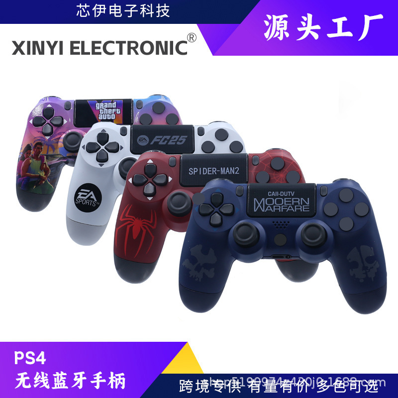 Popular Ps4 Game Controller, Computer Bluetooth Ps4 Game Controller, Six-Axis Dual Vibration P4 Water Transfer Game Controller