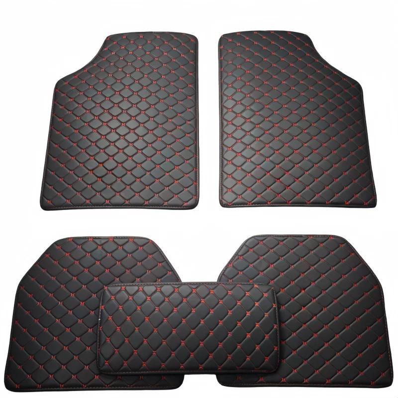 Amazon universal car floor mats five-piece set in leather style, cross-border manufacturer wholesale, dropshipping, foreign trade floor mats