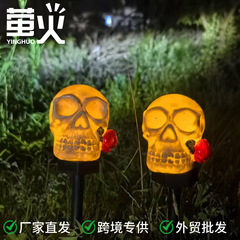 ソーラー式地面埋め込みライト、雰囲気装飾、ハロウィンタワー、越境LED、庭、背面、漫画、商業実用