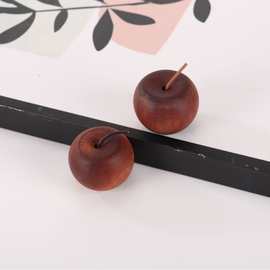 现货苹果造型香薰木复古精油手工扩香摆件工艺品苹果扩香木驱蚊