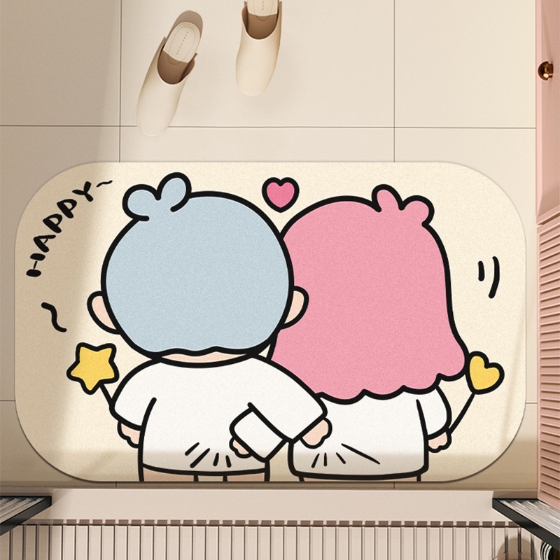 엉덩이를 꼬집고 있는 두 명의 작은 남자 수평 버전