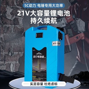 21V Gold Standard Silver Standard High Power Backpack Lithium Battery Electric Hammer Electric Pick Torque Wrench Mobile Power Supply
