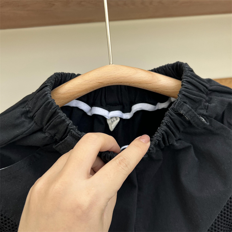 2024 Drenge Sommer Amerikanske Arbejdsshorts med Store Lommer til Børns Fritid Løse Vandvaskede Bomuldsbukser Over Knæ 5/4_voghion.com